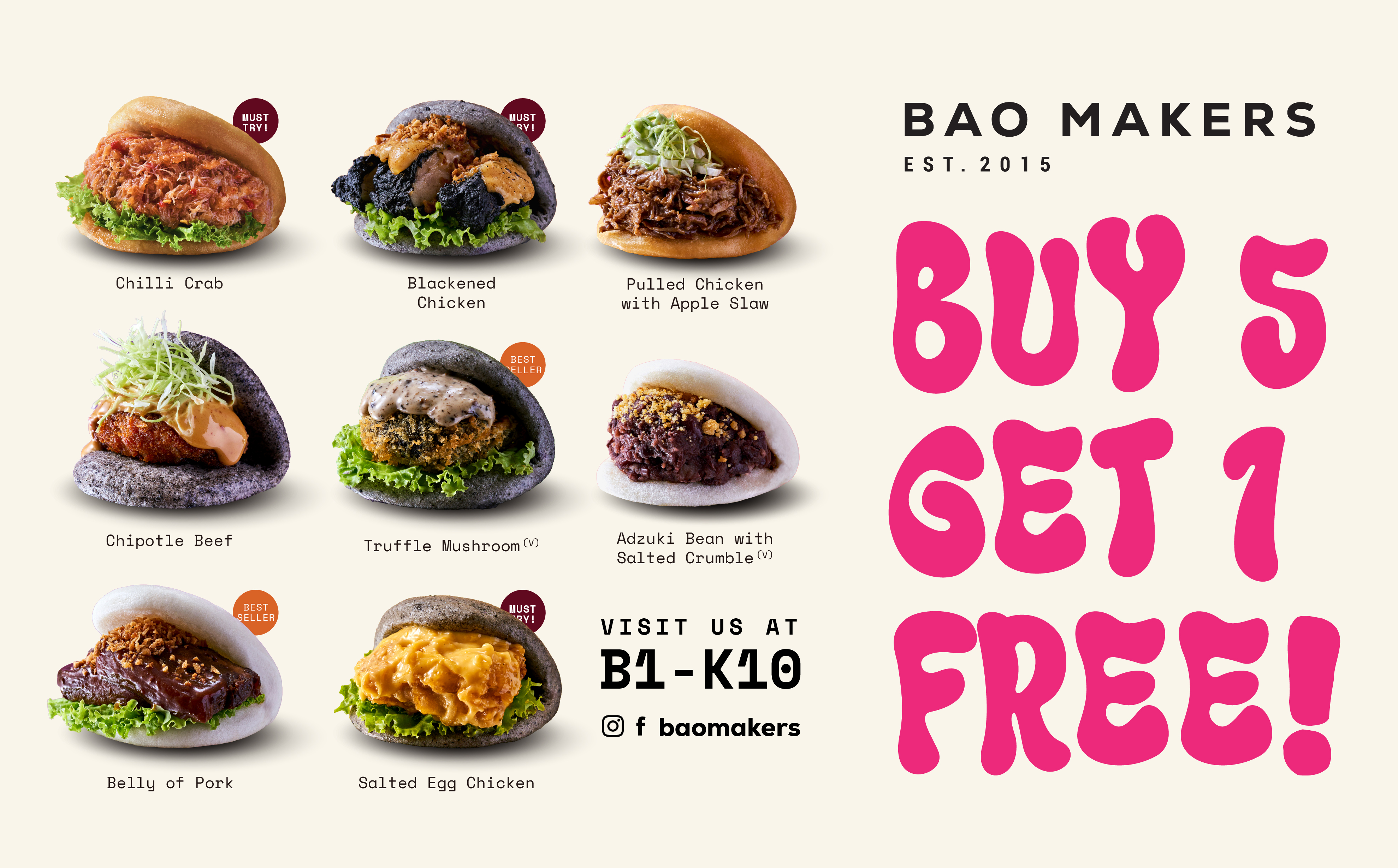 [Bao Makers] Buy 5, Get 1 Free